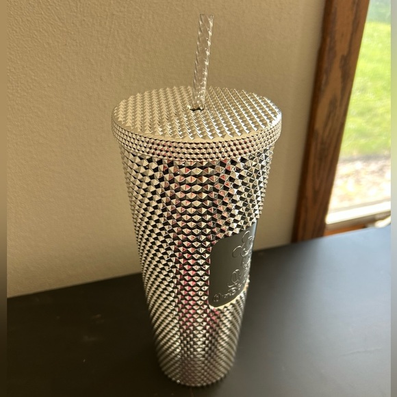 Starbucks Mickey Mouse Disney 100 Walt Disney World Silver Textured Tumbler NWT - Picture 4 of 7